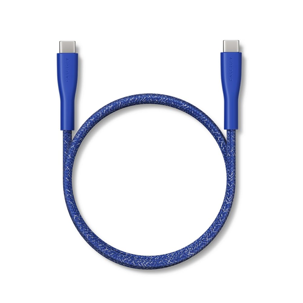 CASETiFY Powerthru USB-C to USB-C Cable (1m/3.3ft) - Meter - Cobalt Blue