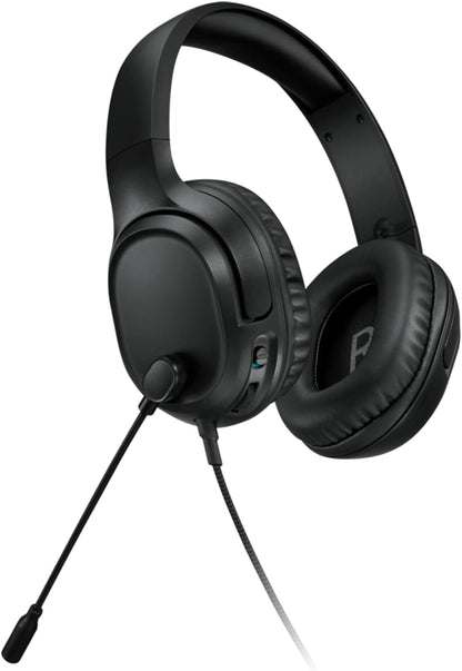 Lenovo H110 Wired Gaming Headset - 3.5mm Connection, Omni-Directional Microphone, Breathable Ear Cups, Built-in Volume Wheel - Black