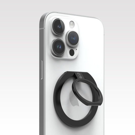 PureGear Magnetic Phone Grip, Magnetic Phone Ring Stand, Phone Ring Holder for MagSafe iPhone 16, 16 Pro, 15, 15 Plus, 14, 14 Plus, 14Pro, 14ProMax, 13, 12, Adjustable Kickstand(Black)