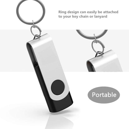 Aiibe 4GB Flash Drive Bulk USB Flash Drive 4GB 50 Pack USB 2.0 Thumb Drives Memory Stick USB Drive 4GB Zip Drives USB 4GB Wholesale, Black