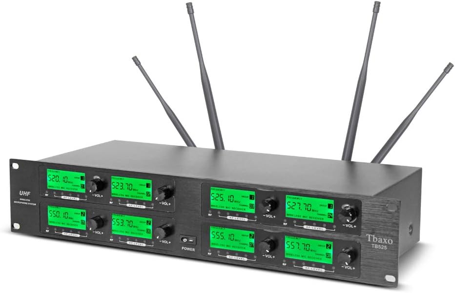 WENWEN Wireless Microphone System UHF 8 Channel 8 Lavalier Bodypacks 8 Lapel Mic 8 Headsets for Karaoke System Church Speaking Conference Wedding Party 3 Year Warranty