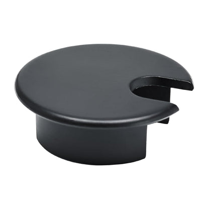 1 Pcs Desk Grommet 1-3/8" / 35 mm, Desk Cord Hole Cover, Cable Grommet Metal Zinc Alloy Materilal, Desk Hole Grommet for Home & Office Pc, Detachable Cable Cord Organizer-Flat Black
