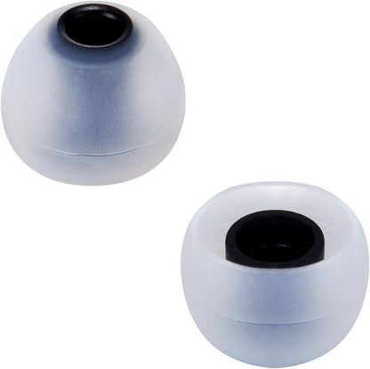 Earbud Tips Soft Silicone Earbuds Replacement Tips Fit for in-Ear Headphones(Inner Hole from 3.8mm - 4.0mm Earphones) 9 Pairs S/M/L,Gray/Black