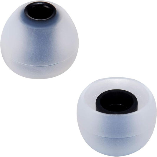 Earbud Tips Soft Silicone Earbuds Replacement Tips Fit for in-Ear Headphones(Inner Hole from 3.8mm - 4.0mm Earphones) 9 Pairs S/M/L,Gray/Black