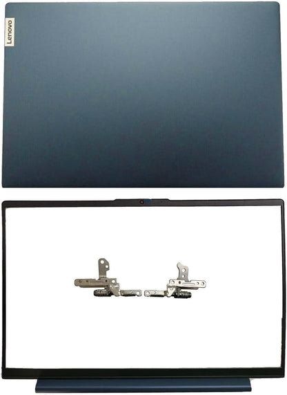 Replacement Laptop LCD Cover Back Rear Top Lid Hinges Front Bezel for Lenovo ideapad 5 15IIL05 15ARE05 15ITL05 5-15IIL05 5-15ARE05 5-15ITL05 5-15ALC05 5CB0X56073 5CB0Z31048 (Dark Blue)