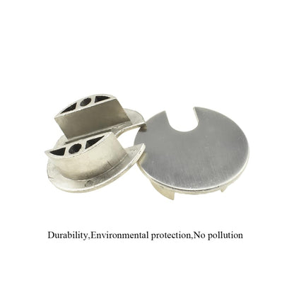 HAHIYO 2Pcs 1.38Inch/35mm Brushed Silver Zinc Alloy Desk Grommet Wire Grommet Cable Management Cord Hole Cover Desk Wire Hole Insert Wire Organizer for Computer Office Home School Equipment Systems