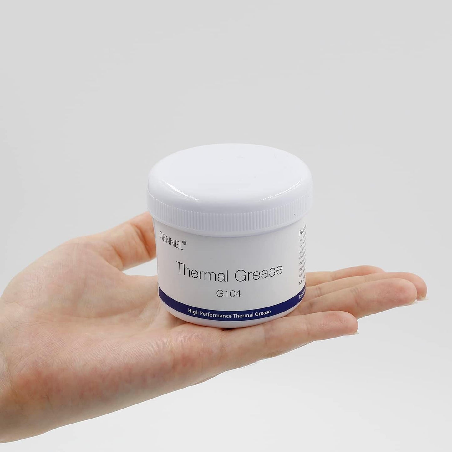 G104 200g Thermal Conductive Paste, Silicone Thermal Compound Grease, Heatsink Paste for CPU Radiator Coolers LED Printer Chipset Cooling