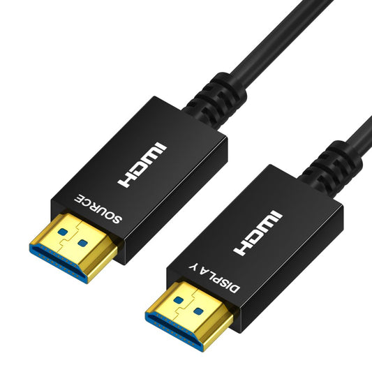 8K HDMI Fiber Optic Cable 100ft, 4K120 8K@60Hz HDMI 2.1 Cable, 48Gbps Ultra High Speed Slim HDMI Optical Audio Cable HDMI Cord, eARC HDR10 HDCP 2.2 Compatible with PS5 Xbox TV Projector