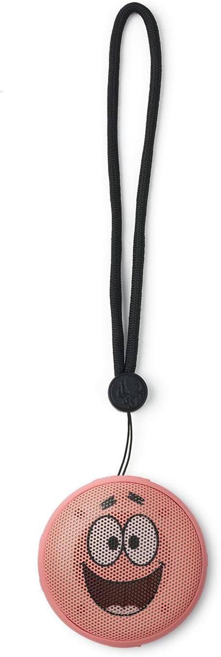 Speaqua Cruiser Patrick from Spongebob, Waterproof Bluetooth Speaker, Small Portable Bluetooth Speaker, Beach Accessory, Portable Outdoor