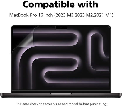 Anti Blue Light Matte Screen Protector for MacBook Pro 16" (2024 M4, 2023 M3, 2023 M2, 2021 M1) | Anti-Glare | Reducing Eye Fatigue with Blue Light Blocking Filter