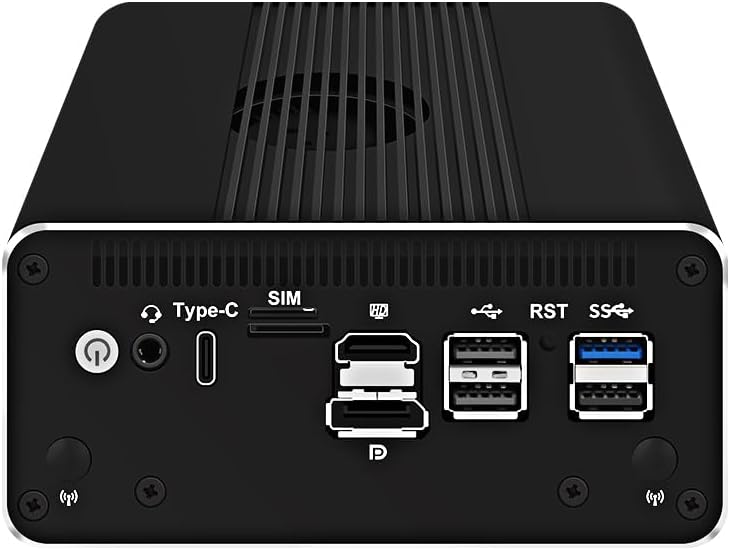 CWWK Intel Alder Lake N100(4C/4T Up to 3.4GHz)/N305(8C/8T Up to 3.8GHz) Dual SFP+10GbE Mini PC|4xIntel I226-V 2.5GbE |DDR5 Memory|PCI-E x4|HDMI+DP+Type-C (10 Gigabit N100, 16G RAM 1TB SSD)