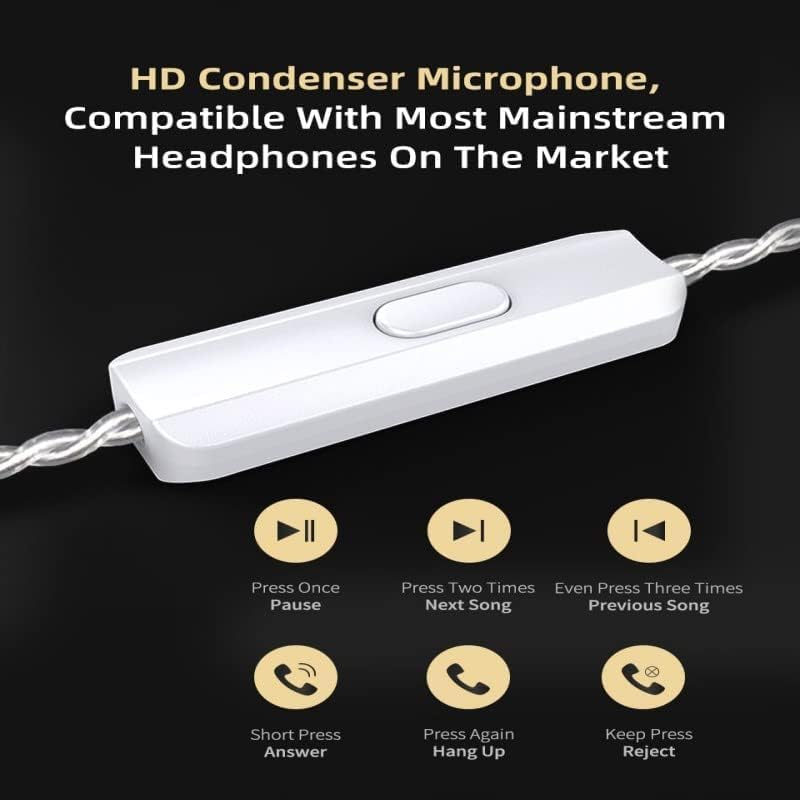 KZ ZSN PRO X in-Ear Earbud Headphones with Mic Dual Driver 1BA+1DD Hybrid Wired Earbuds Earphones Compatible with Android, iPhone, iPad, Laptops, MP3 and Most 3.5mm Interface (Black with Mic)