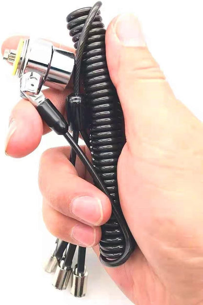 Keyed Alike 5Pack Security Hardware Cable Lock Kit,Retractable Cable Lock Portable Keyed Laptop Lock 5Keys 6.2Ft for Monitors, Laptops, MacBooks, Tablets, iPad,Mac mini,