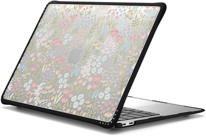 CASETiFY Impact MacBook Air 13" (M1/Intel) Case [Cushioned Impact Corners/Scratch-Resistant/Anti-Slip Grip] - Eleanor - Clear Black