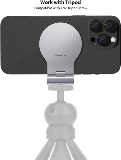 Stouchi Continuity Camera Mount for iMac, Desktop Monitor Compatible iPhone Webcam Mount with Mag-Safe