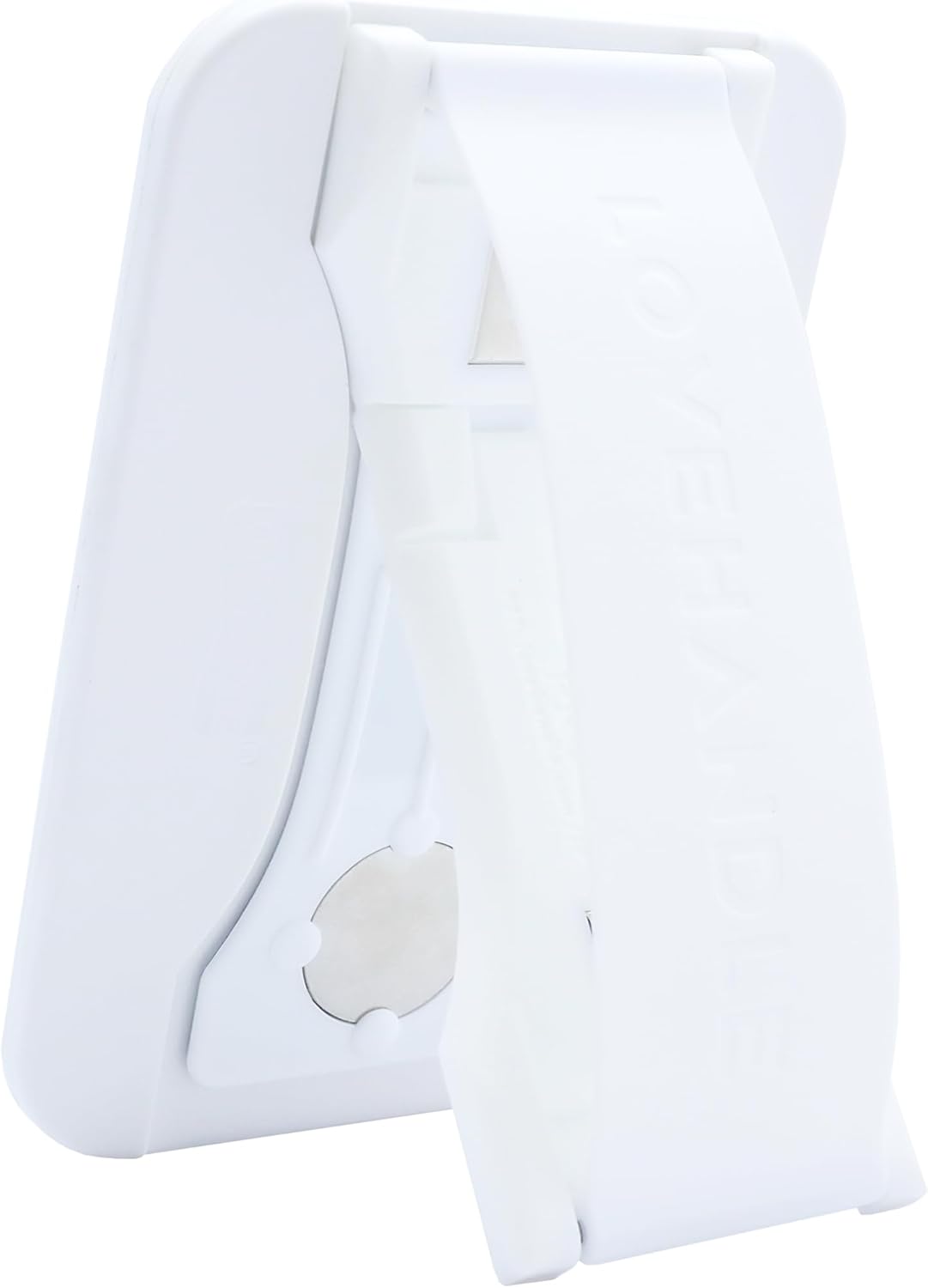 LoveHandle PRO MagSafe Compatible Magnetic Phone Grip w/Kickstand - Mount, Strap and Stand for Smartphone and Tablet - MagSafe Ring Included - Fits All Devices - White Silicone