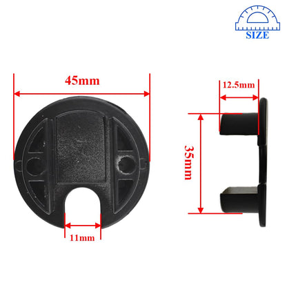 HAHIYO 2Pcs 1.38Inch/35mm Black Zinc Alloy Desk Grommet Wire Grommet Cable Management Cord Hole Cover Desk Wire Hole Insert Wire Organizer for Computer Office Home School Equipment Systems