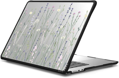 CASETiFY Impact MacBook Air 15" (M2-M4) Case [Cushioned Impact Corners/Scratch-Resistant/Anti-Slip Grip] - Gigi Garden Florals - MacBook - Clear Black