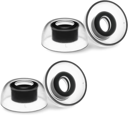 AZLA SednaEarfit Crystal for Bose Earbuds 2 Pair - Bose Earbuds Replacement Tips - Compatible with Bose Quietcomfort Ultra Earbuds, Bose QC Earbuds II (L)