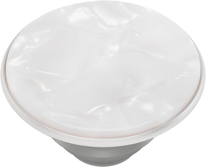 PopSockets Phone Grip with Expanding Kickstand, Adhesive Grip - Acetate Pearl White