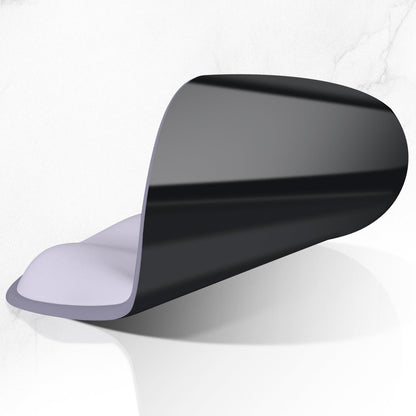 ITNRSIIET Ergonomic Mouse Pad with Wider Memory Foam Wrist Rest +17%, Curved Cushion Reduces Pressure 20%, Pain Relief, Non-Slip, Smooth, Cute Color Desk Accessory, 9.85 x 9 inch, Mist Gray