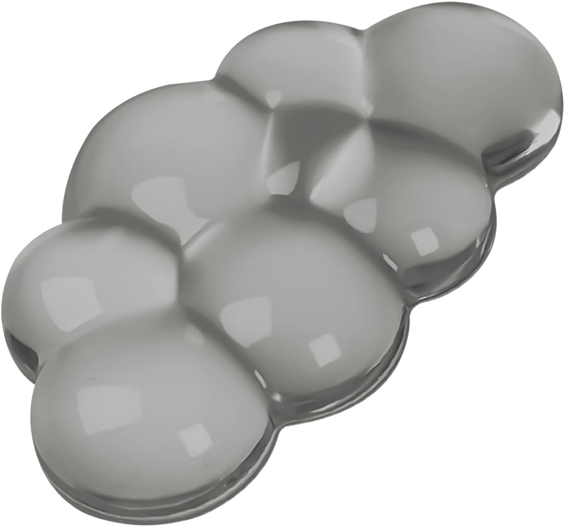 Gel Cloud Mouse Wrist Rest, Cute Wrist Support and Arm Support for Mouse Rest Typing Pain Relief，Suitable for Office/Computer/Laptop/Gaming (Transparent Gray)