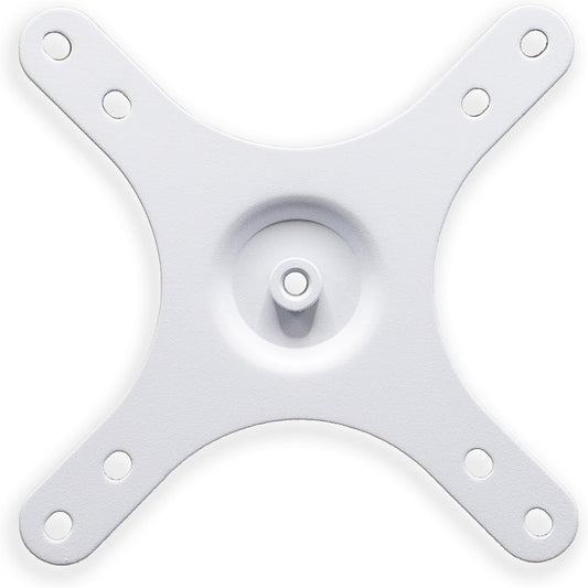 Kado Portable Monitor Mounting Adapter Bracket Plate White, 1/4" Screw Hole to 100x100mm 75x75mm, M4 Screw Set Wall Mount Arm Mount Universal, Tripod Camera Stand for Desktop Monitor Portrait Mode