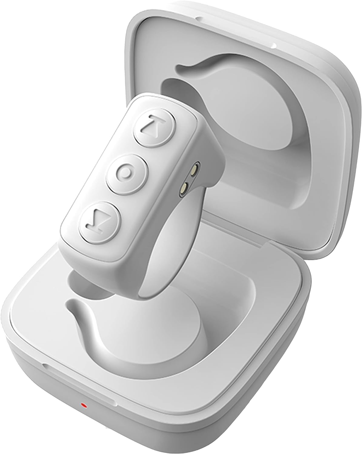 ADZERD Remote Control for TikTok, Page Turner for iPhone/iPad, Bluetooth Camera Video Recording Remote, Scrolling Ring for TIK Tok, Compatible with iOS/Android Phones & Tablets - White