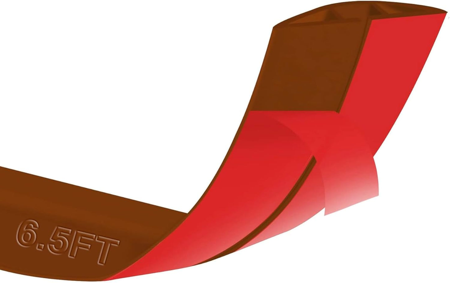 6.5Ft Floor Cord Cover Brown Silicone Cable Protector Easy to Install Wire Organizer and Hider for Home, Office, Garage (Brown-2m)