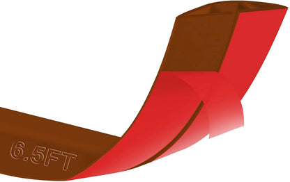 6.5Ft Floor Cord Cover Brown Silicone Cable Protector Easy to Install Wire Organizer and Hider for Home, Office, Garage (Brown-2m)