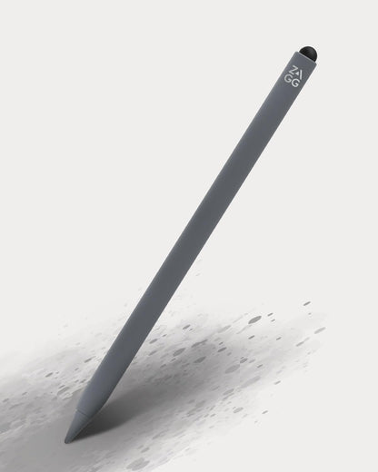 ZAGG Pro Stylus 2 with Active & Capacitive Tips, Palm Rejection, Tilt Recognition, Bluetooth Pairing, Compatible w/iPad Pro 11/12.9 (3,4, & 5 Gen)/Air 10.9/iPad 10.2/9.7/Mini 5/ iPad Air (M2) - Gray