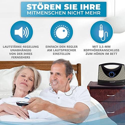 Portable Wireless Speakers for Smart TV - Ideal for TV Watching Without The Blaring Volume - Designed for Hard of Hearing, Elderly, and Seniors - 100ft Range