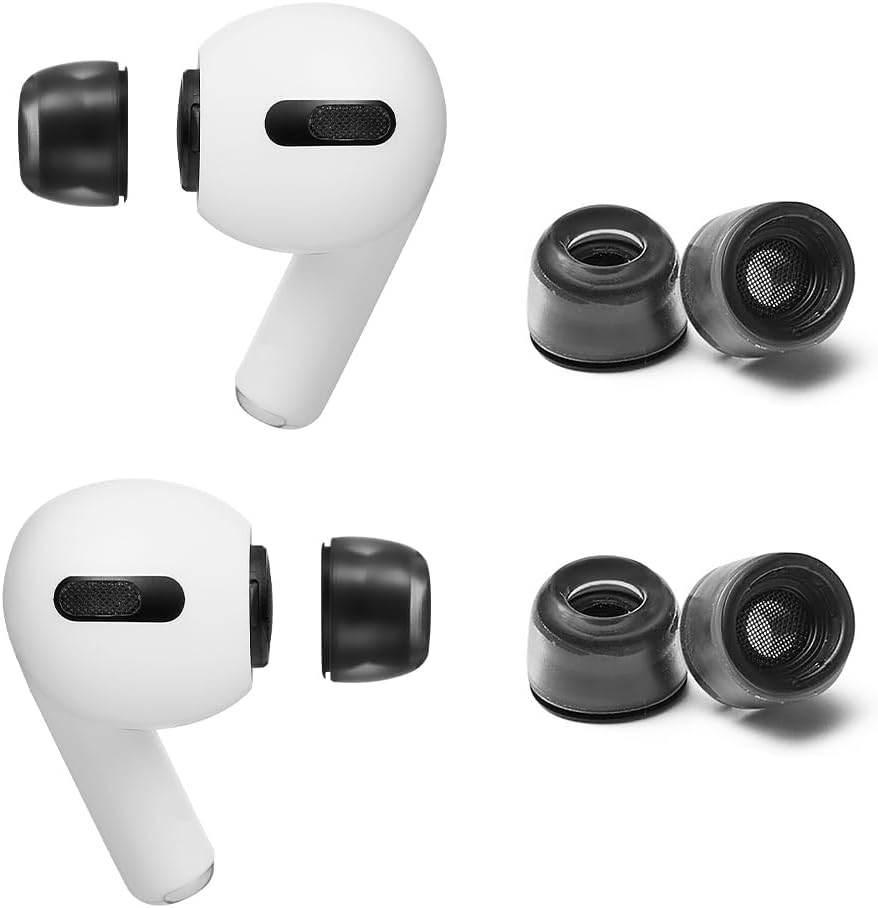 AZLA Crystal for Airpods Pro 1st & 2nd Gen (2-Pair SSS) – Airpod Pro Ear Tip Replacement – Airpod Pro Tips with Premium Silicone