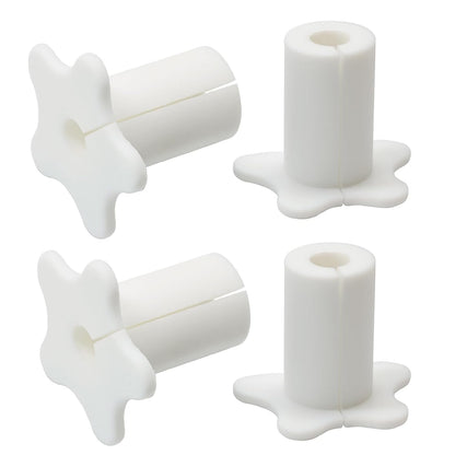 4pc Starlink Cable Grommet 5/8" Silicone Waterproof Wall Hole Pass Through Split Cable Bushings for TV Wire Ethernet Cord, Starlink Cable Routing Kit Accessories, 27.6mm/1.09" Ht, White