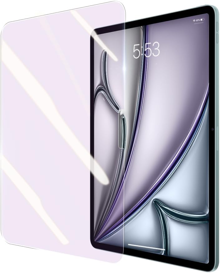 PERFECTSIGHT Anti Blue Light Screen Protector Compatible with iPad Air 11 Inch M3/M2 (7th/6th Generation, 2025/2024), Eye Protection Blue Light Filter, Anti Fingerprint Tempered Glass, 1 Pack