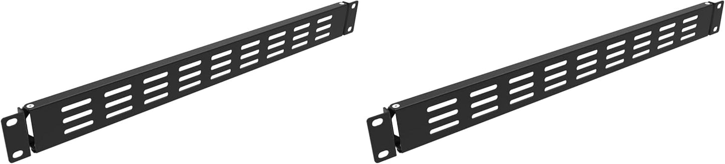 1U Hinged Vented Rack Mount Blank Panel Spacer for 19in Server Rack or Network Cabinet (1U Vented Blank Panel) (Pack of 2)