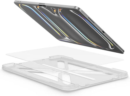 FLOLAB ONETIME NanoArmour Anti-Glare Screen Protector for iPad Pro 13 Inch M4 2024 Anti-Fingerprint Tempered Glass, TruColor, Matte, Easy Install, Bubble Free, Dust Free, Smooth as Butter, Durable