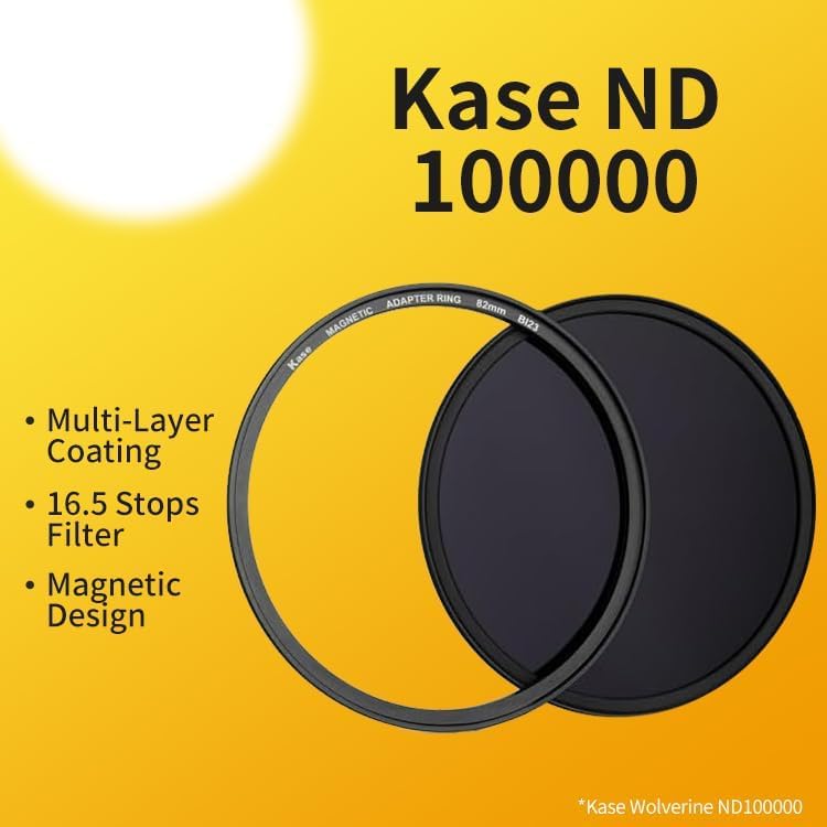 Kase Wolverine 67mm ND100000 16.5 Stop Magnetic Neutral Density Filters Incl Adapter