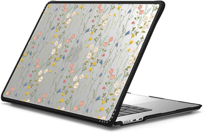 CASETiFY Impact MacBook Air 15" (M2-M4) Case [Cushioned Impact Corners/Scratch-Resistant/Anti-Slip Grip] - Dreamy Floral Pattern - Clear Black