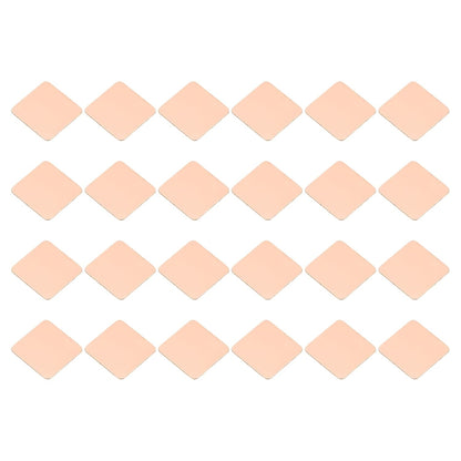 PATIKIL Copper Heatsink Pad Shims, 24 Pcs 15x15x0.4mm Copper Pad Shim IC Chipset GPU CPU Thermal Heatsink for Cooling Laptop Desktop Computer