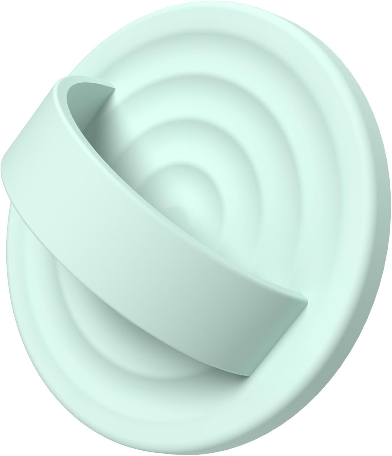 Magnetic Phone Ring Grip Holder, Silicone Finger Loop Grip, Compatible with MasSafe, Back of Phone for iPhone Pro Max/Plus/16/15/15/14/13/12 Series, Mint Green