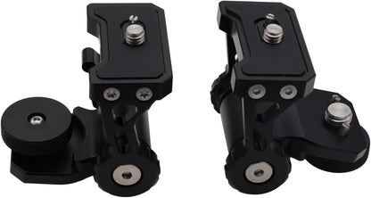 Monitor Mount Holder Bracket, 360 Tilt Swivel Rotation for Atomos SmallHD Camera Video Monitor, Teradek Wireless Transmission Motor Microphone, 3/8" 1/4" Black