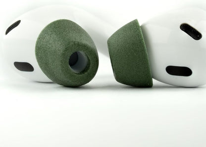 Comply TrueGrip MAX | Premium Memory Foam Replacement Earbud Tips for Apple AirPods Pro 1 & 2 | Long Lasting Comfort, MAX Durability, Secure Fit, Superior Noise Isolation| Green (Small) (3 Pairs)