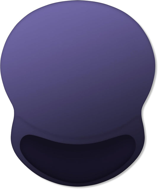 ITNRSIIET Ergonomic Mouse Pad with Comfort Gel Wrist Rest, Non-Slip PU Base, Smooth Textured Surface, Reduces Hand Fatigue & Wrist Pain, 8.7 x 7.2 Inch for Office Gaming Home, Violet Gradient