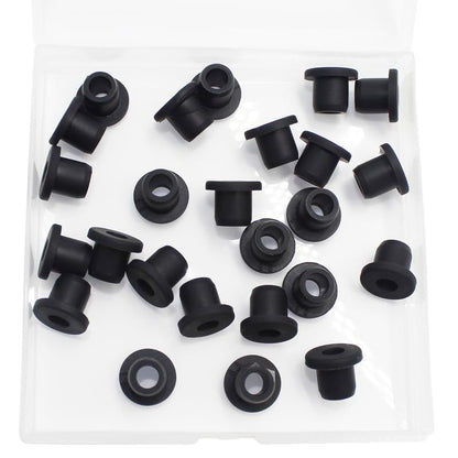 25 Pcs 5/16" Drill Hole, 3/16" ID Silicone Rubber Grommets for Wiring, Top Hat Grommets for Tubes Cables, Waterproof L-Shape O-Ring Seal Hose Gasket in Hydroponic Irrigation Systems