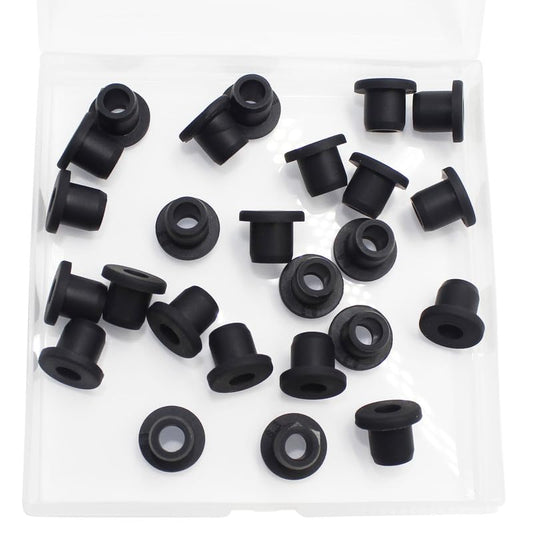 25 Pcs 5/16" Drill Hole, 3/16" ID Silicone Rubber Grommets for Wiring, Top Hat Grommets for Tubes Cables, Waterproof L-Shape O-Ring Seal Hose Gasket in Hydroponic Irrigation Systems