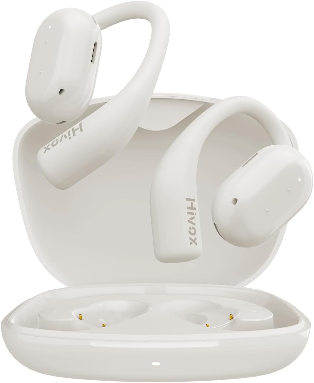 Open Ear Earbuds,Wireless Headphones with Earhooks,Earphones Wireless Bluetooth Air Conduction,Ultra-Comfort,Clear Calls,30H Playtime,IP54 Waterproof