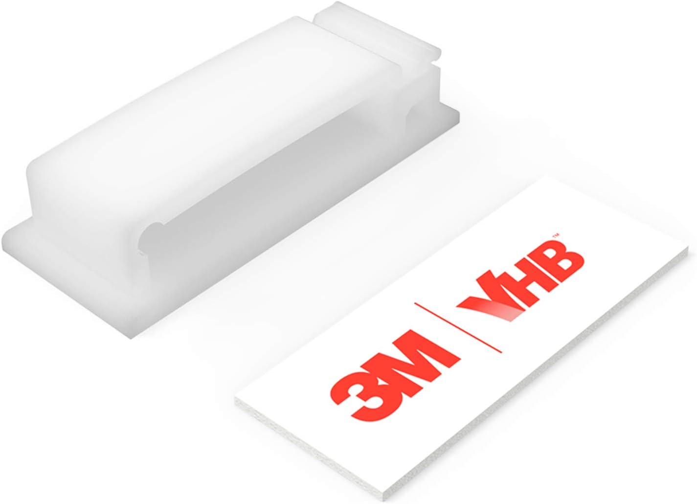 Cable Clips with Strong Self-Adhesive, XIAOXI Multipurpose Wire Clamps for Cable Management and Cable Runs, TV PC Wire Holder Sticky Tidy - White (20pcs)