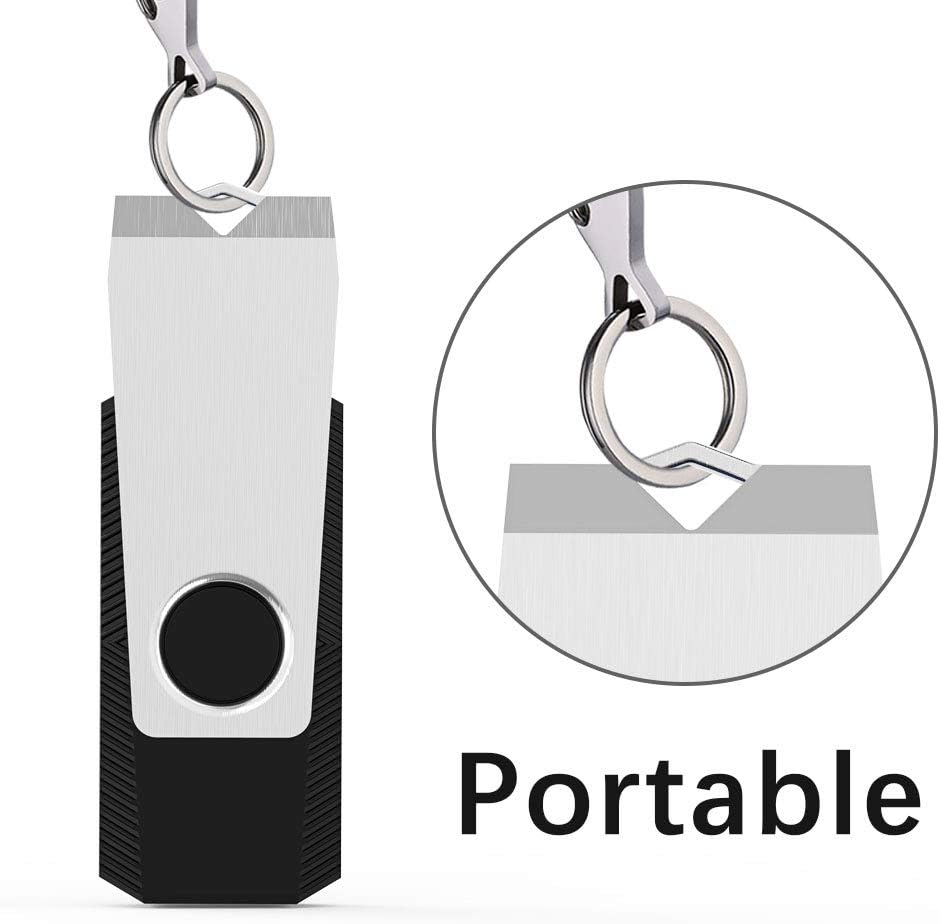 Aiibe 4GB Flash Drive 50 Pack - USB 2.0 Memory Stick Multipack Zip Drive, Black