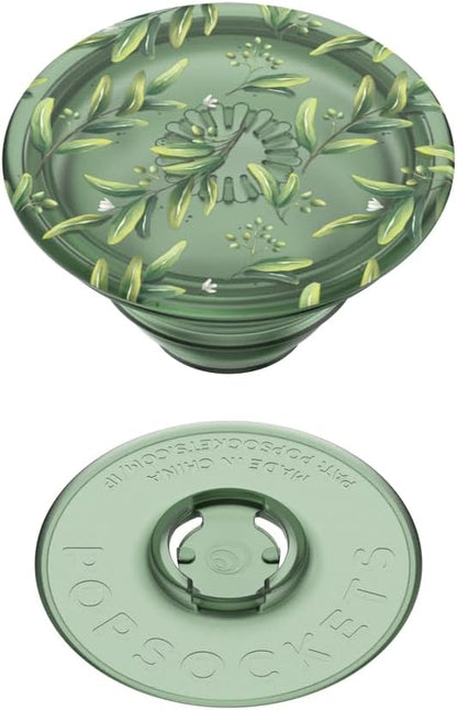 PopSockets Plant-Based Phone Grip with Expanding Kickstand, Adhesive Grip, Eco-Friendly - Translucent Olive